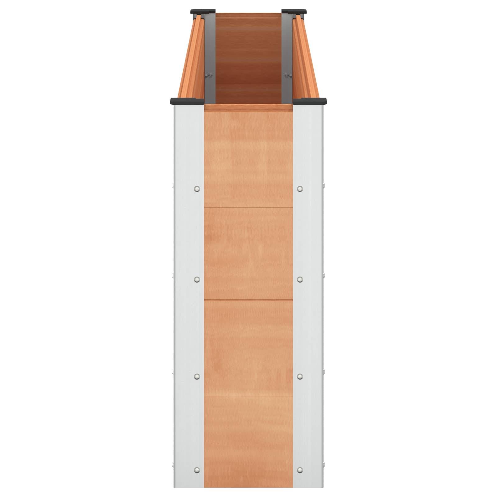 vidaXL Hochbeet WPC und Aluminium