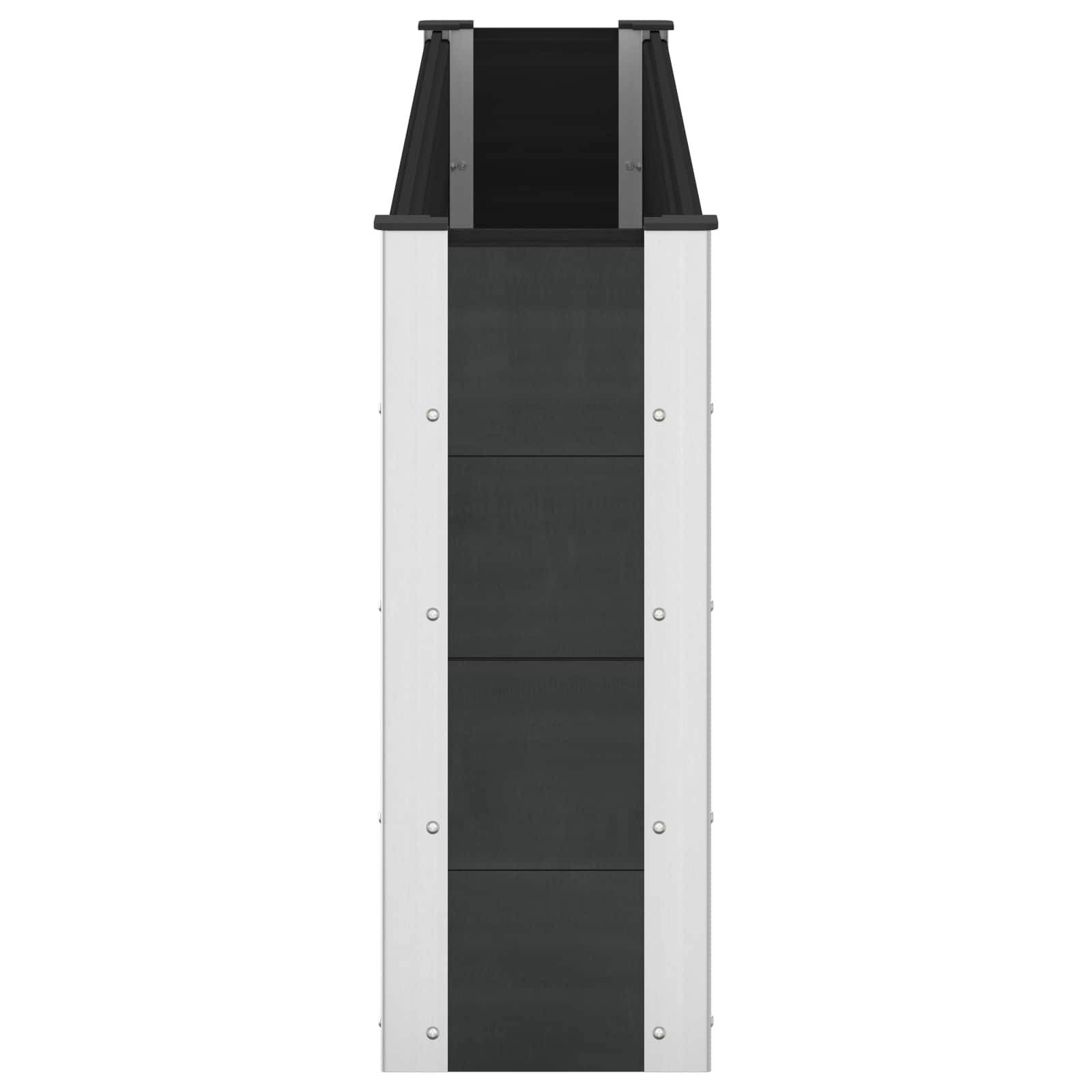 vidaXL Hochbeet WPC und Aluminium