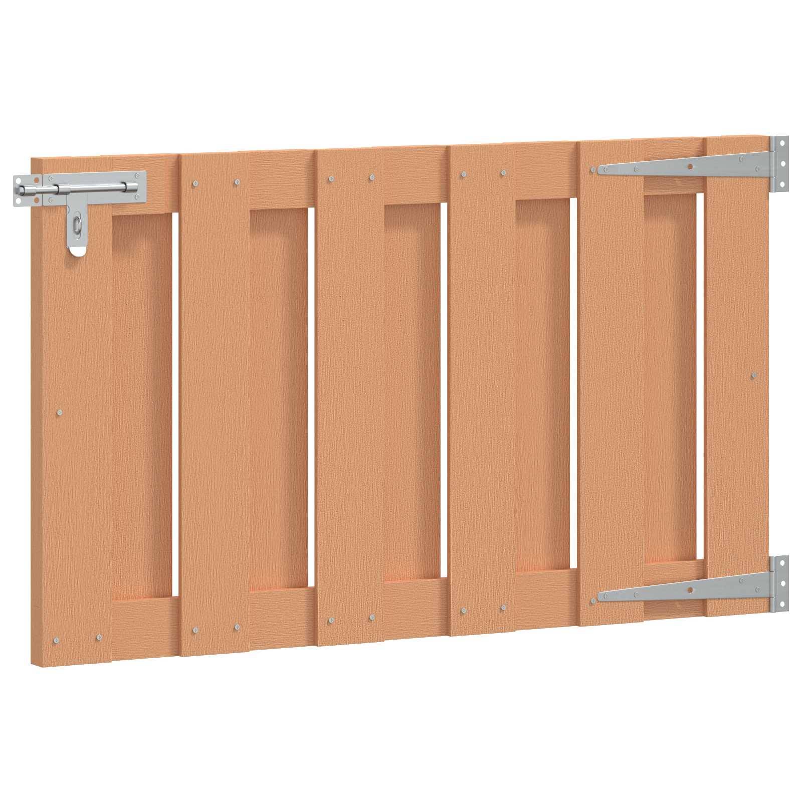 vidaXL Gartentor 100 x 60 cm WPC und Aluminium Braun