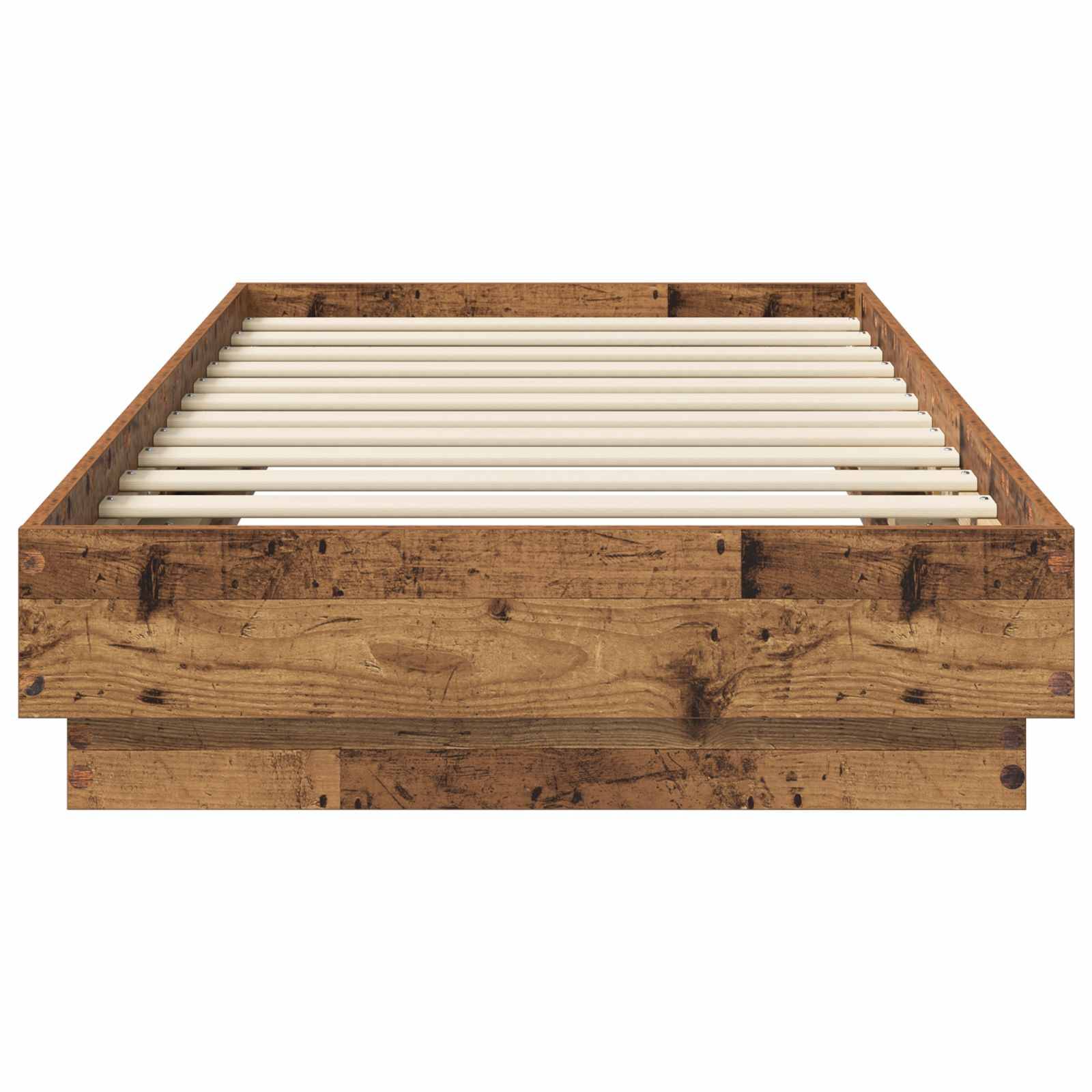 vidaXL Bodenbettgestell Altholz 80 x 200 cm Holzwerkstoff