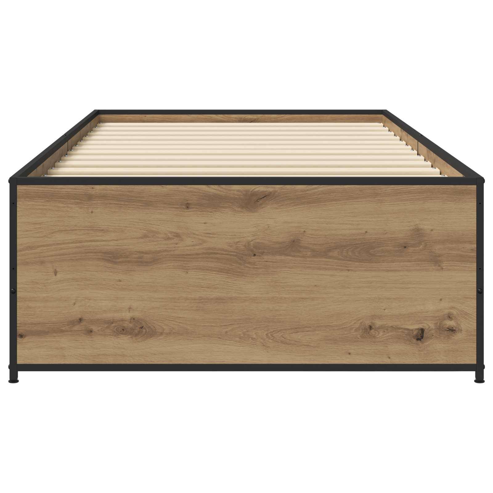 vidaXL Bettrahmen Artisan-Eiche 80 x 200 cm Holzwerkstoff