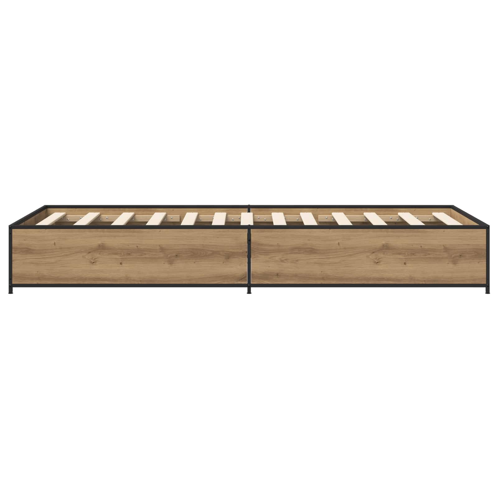 vidaXL Bettrahmen Artisan-Eiche 80 x 200 cm Holzwerkstoff