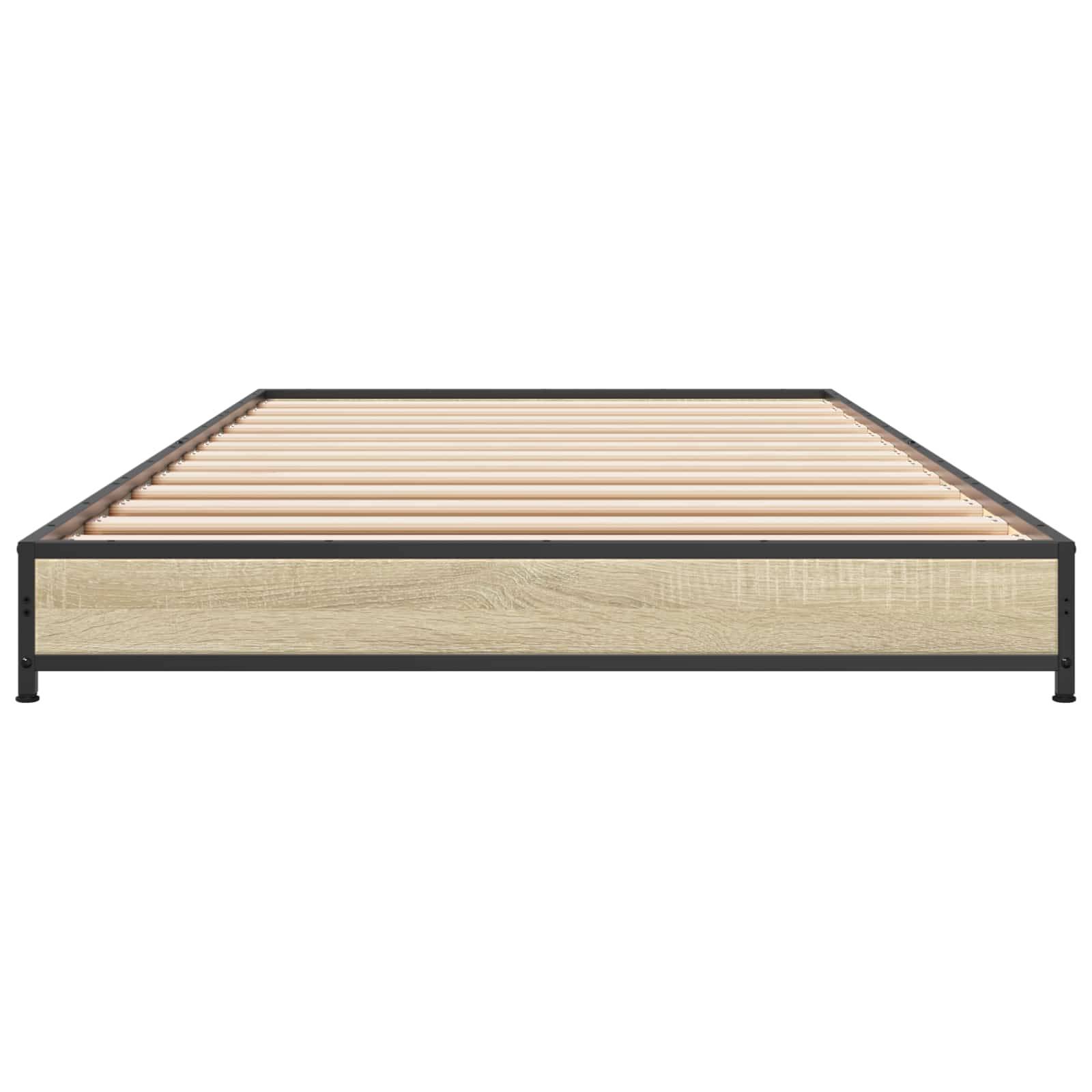 vidaXL Bettrahmen Sonoma-Eiche 80 x 200 cm Holzwerkstoff