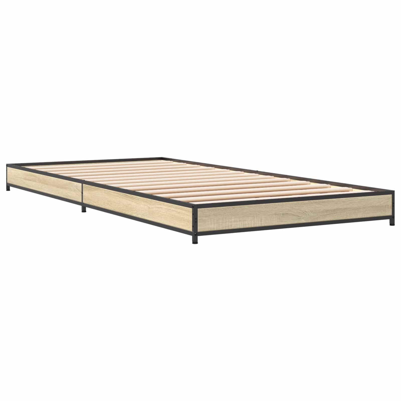 vidaXL Bettrahmen Sonoma-Eiche 80 x 200 cm Holzwerkstoff
