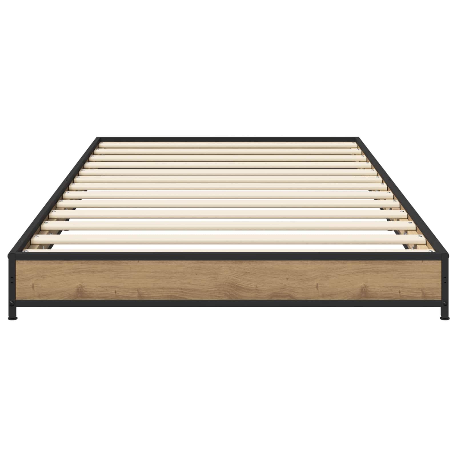vidaXL Bettrahmen Artisan-Eiche 80 x 200 cm Holzwerkstoff