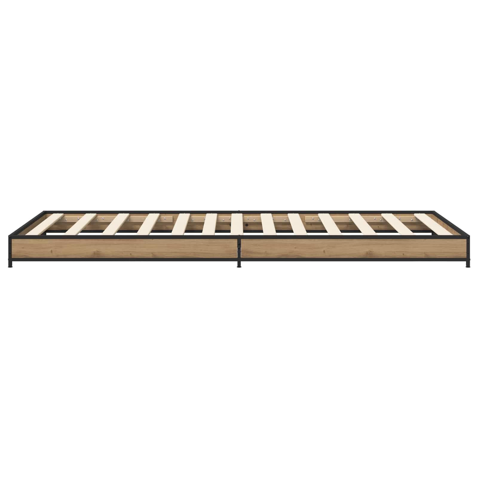 vidaXL Bettrahmen Artisan-Eiche 80 x 200 cm Holzwerkstoff