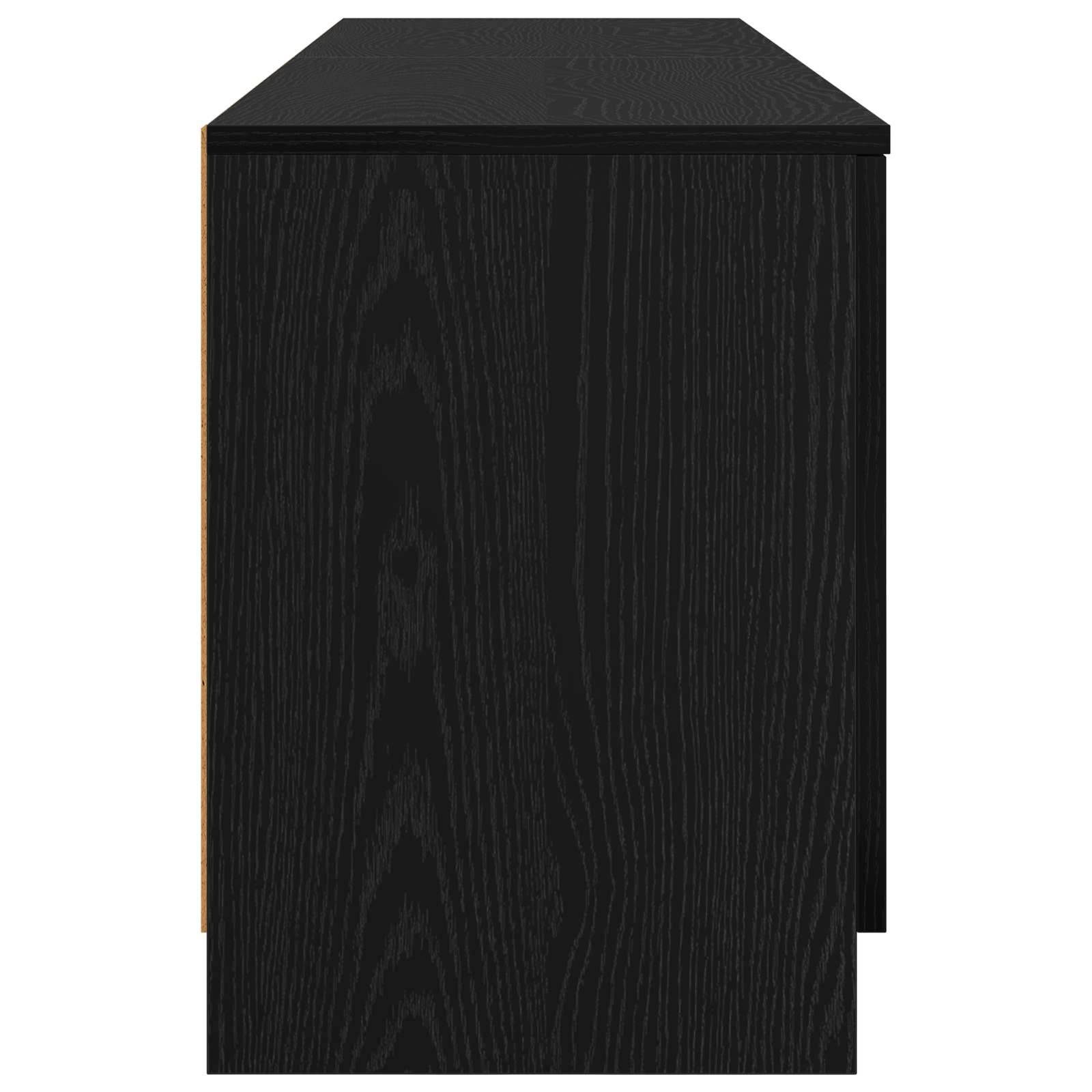 vidaXL Bettschrank 2 pcs Schwarze Eiche 66 x 35 x 48 cm Holzwerkstoff