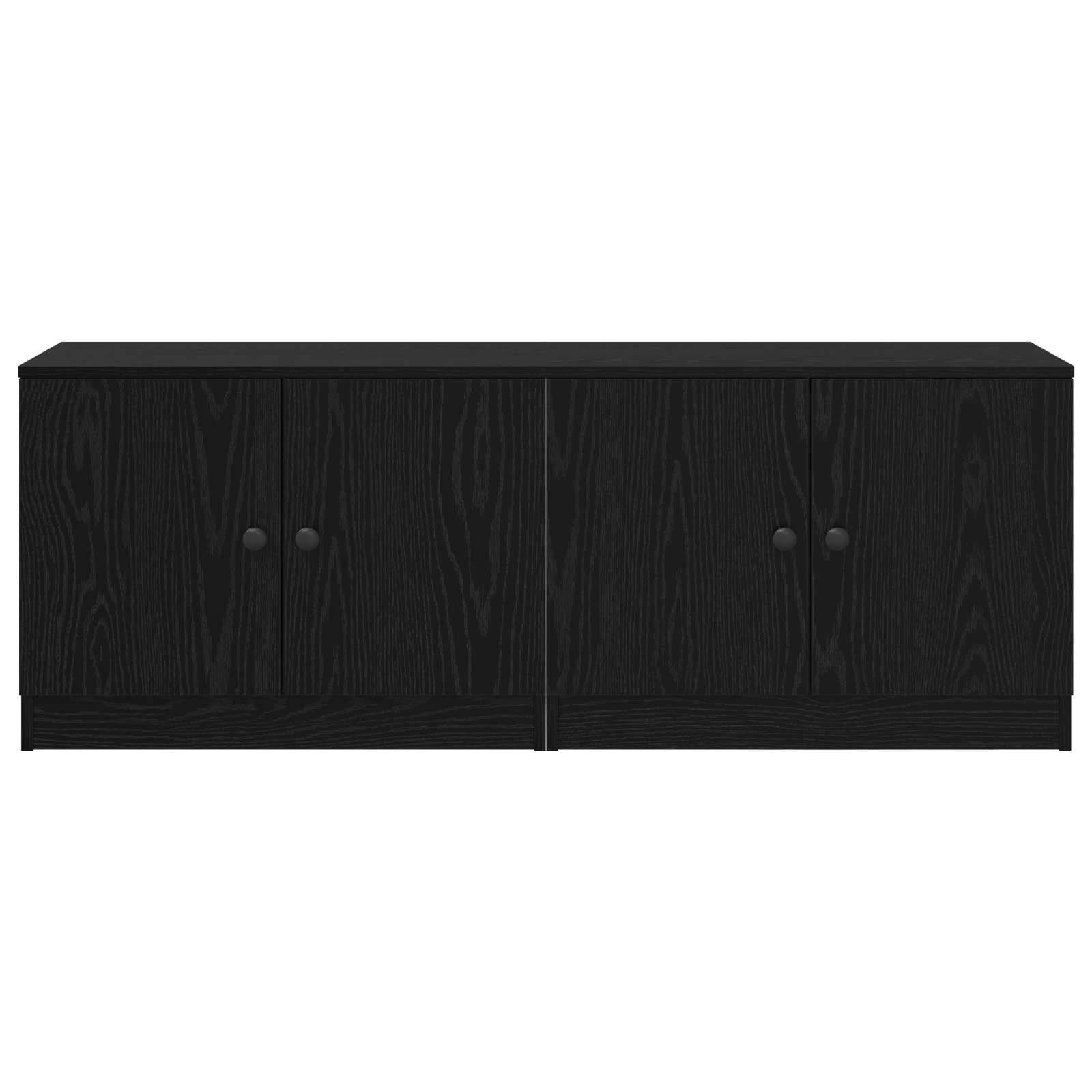 vidaXL Bettschrank 2 pcs Schwarze Eiche 66 x 35 x 48 cm Holzwerkstoff