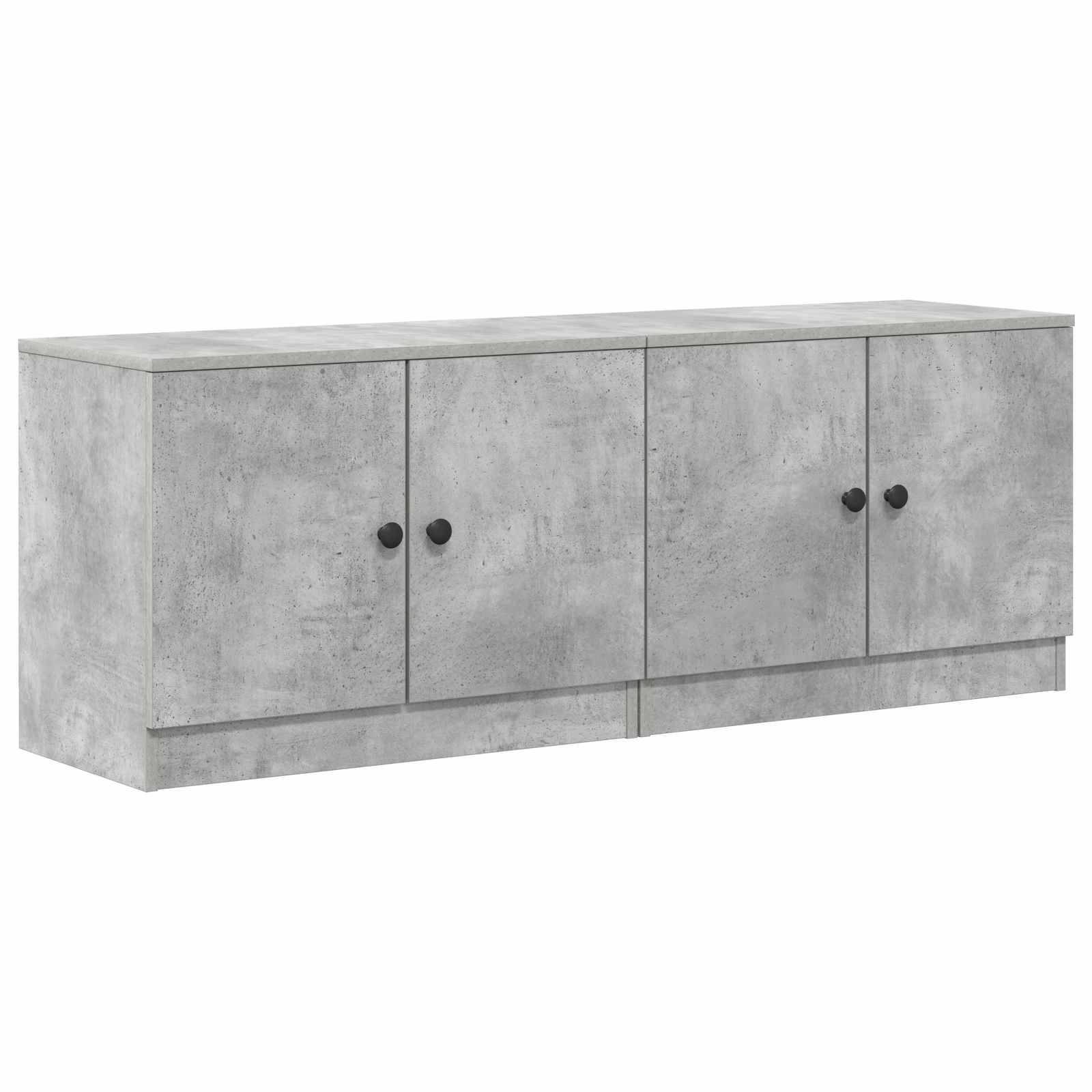 vidaXL Bettschrank 2 pcs Betongrau 66 x 35 x 48 cm Holzwerkstoff