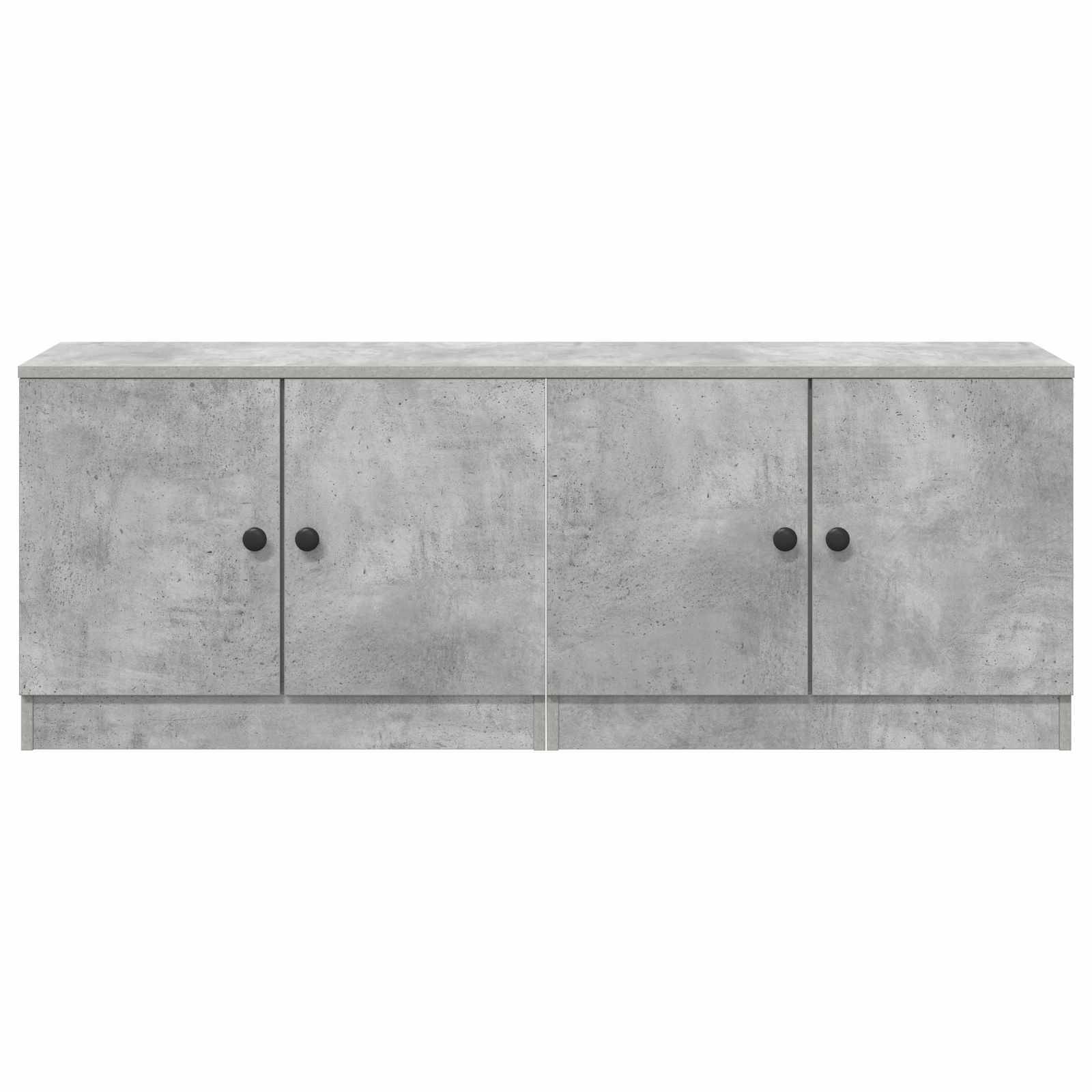 vidaXL Bettschrank 2 pcs Betongrau 66 x 35 x 48 cm Holzwerkstoff