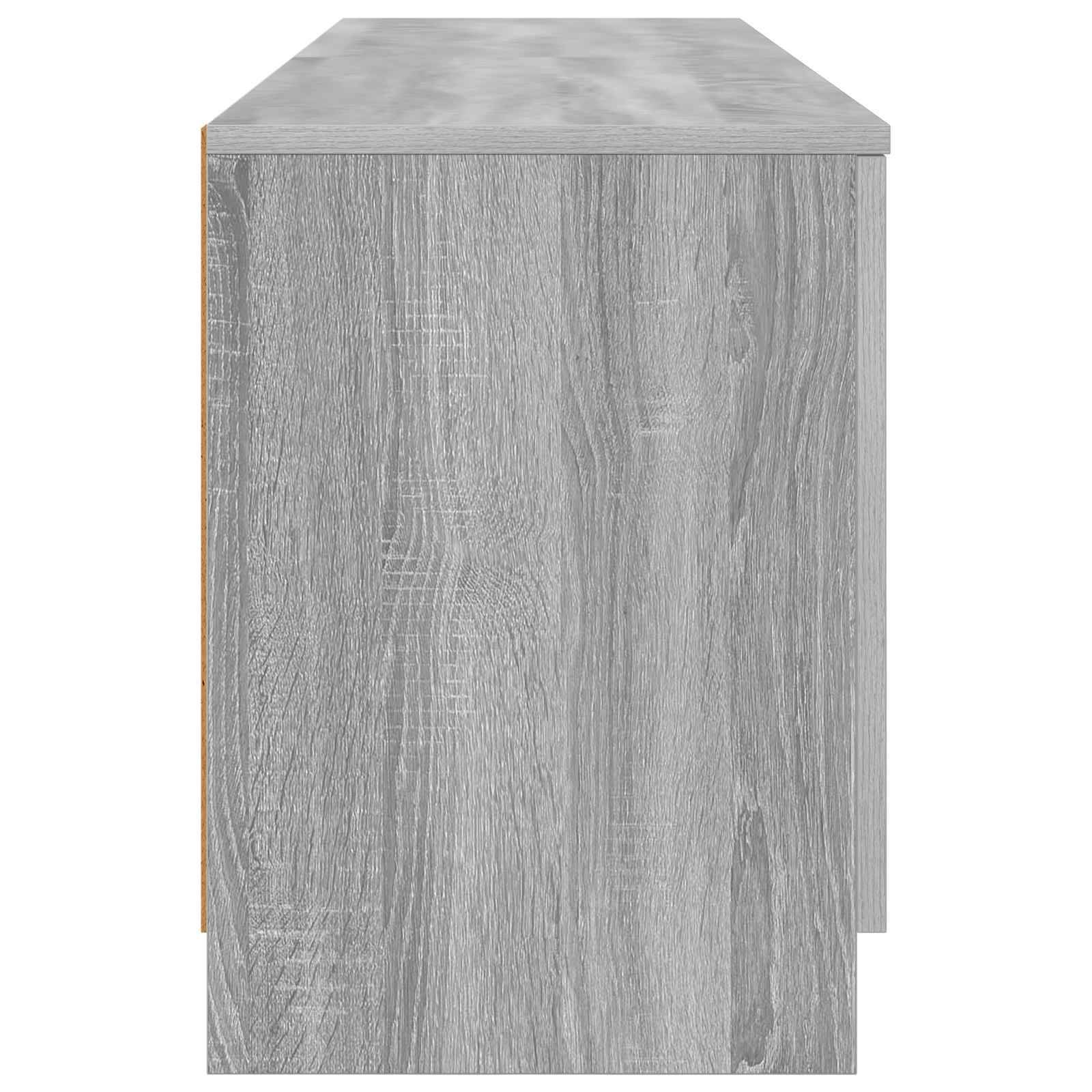 vidaXL Bettschrank 2 pcs Graues Sonoma 66 x 35 x 48 cm Holzwerkstoff