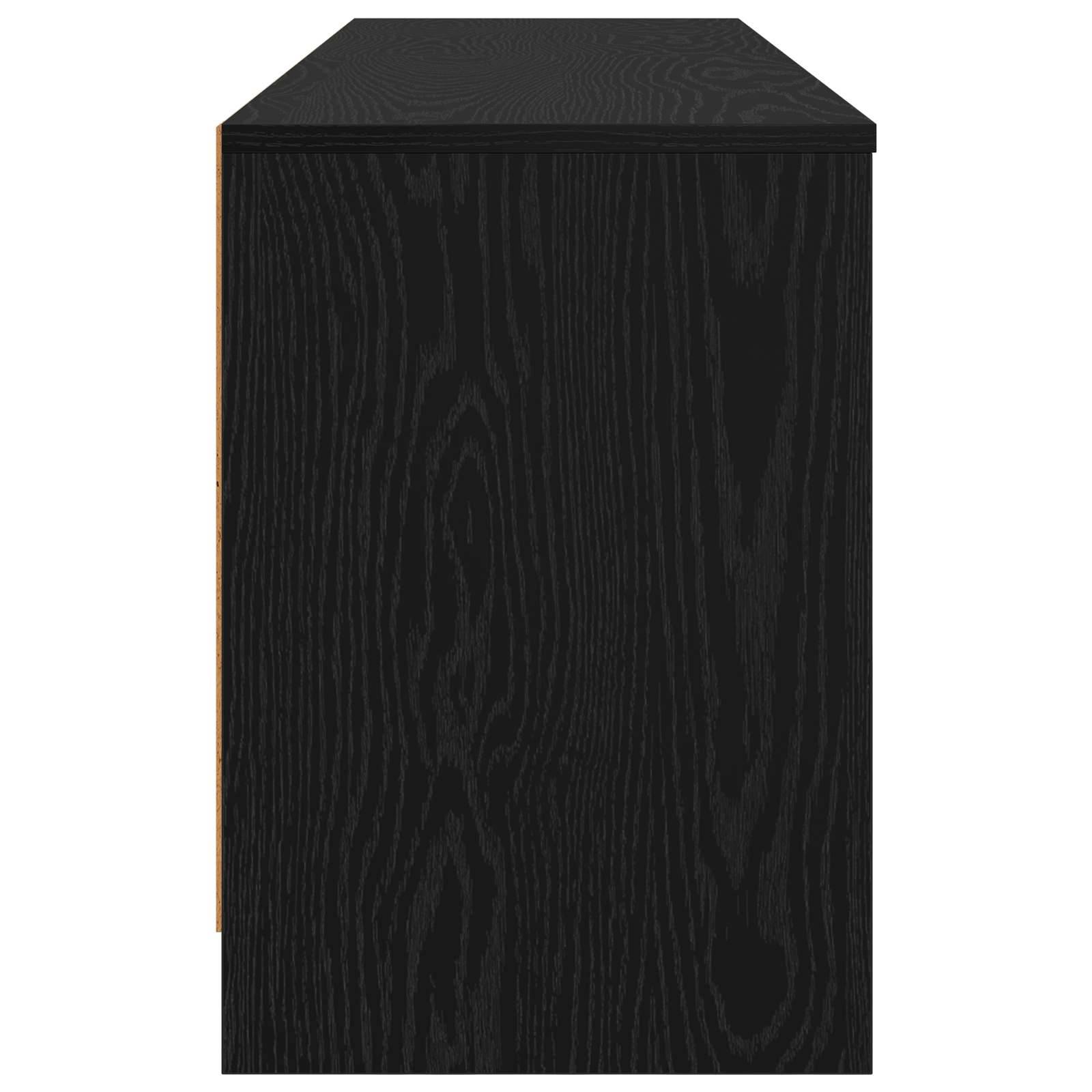 vidaXL Bettschrank 2 pcs Schwarze Eiche 66 x 33 x 48 cm Holzwerkstoff