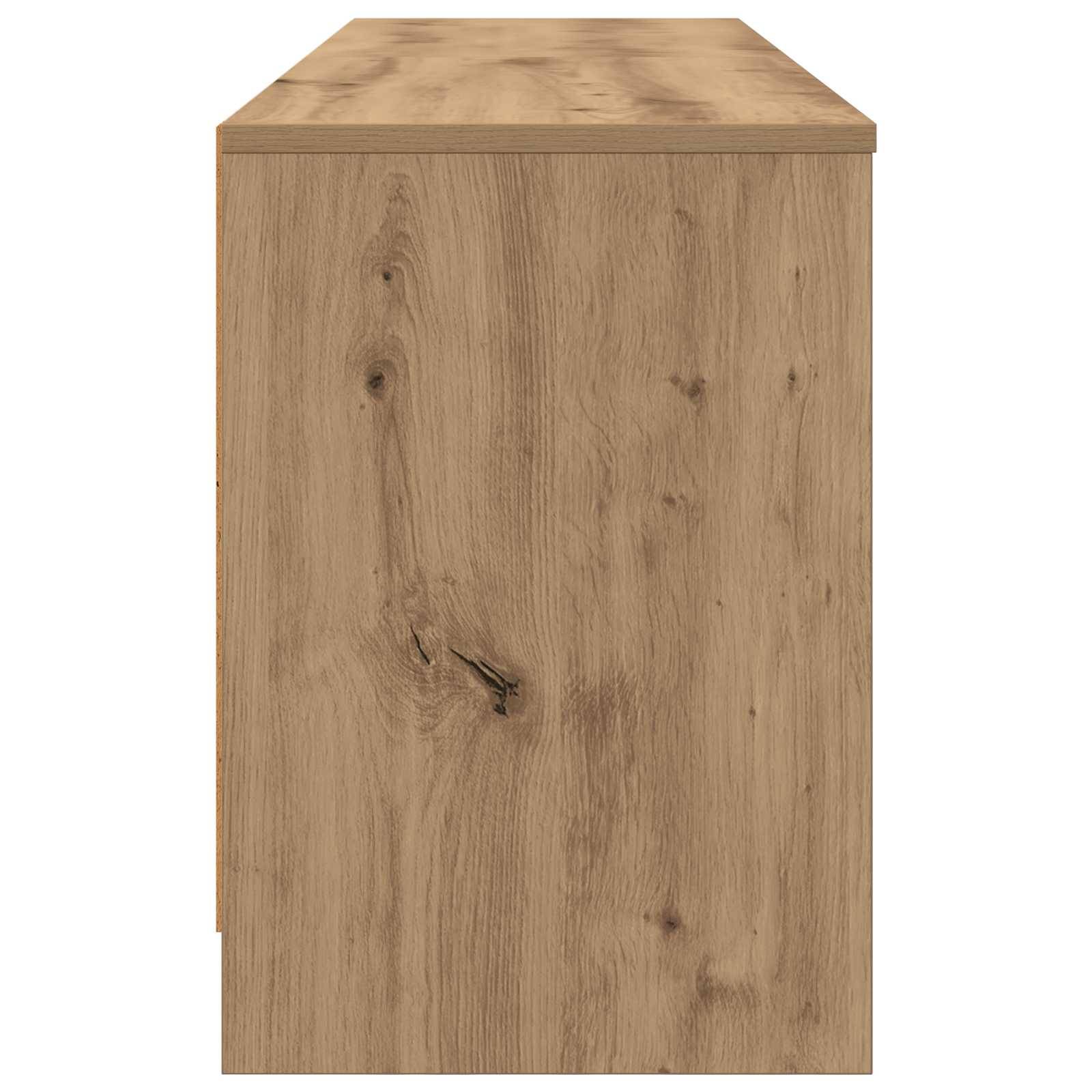 vidaXL Bettschrank 2 pcs Artisan-Eiche 66 x 33 x 48 cm Holzwerkstoff