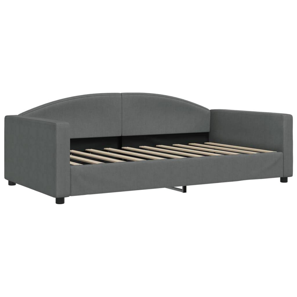 vidaXL Tagesbett Dunkelgrau 100x190 cm Stoff
