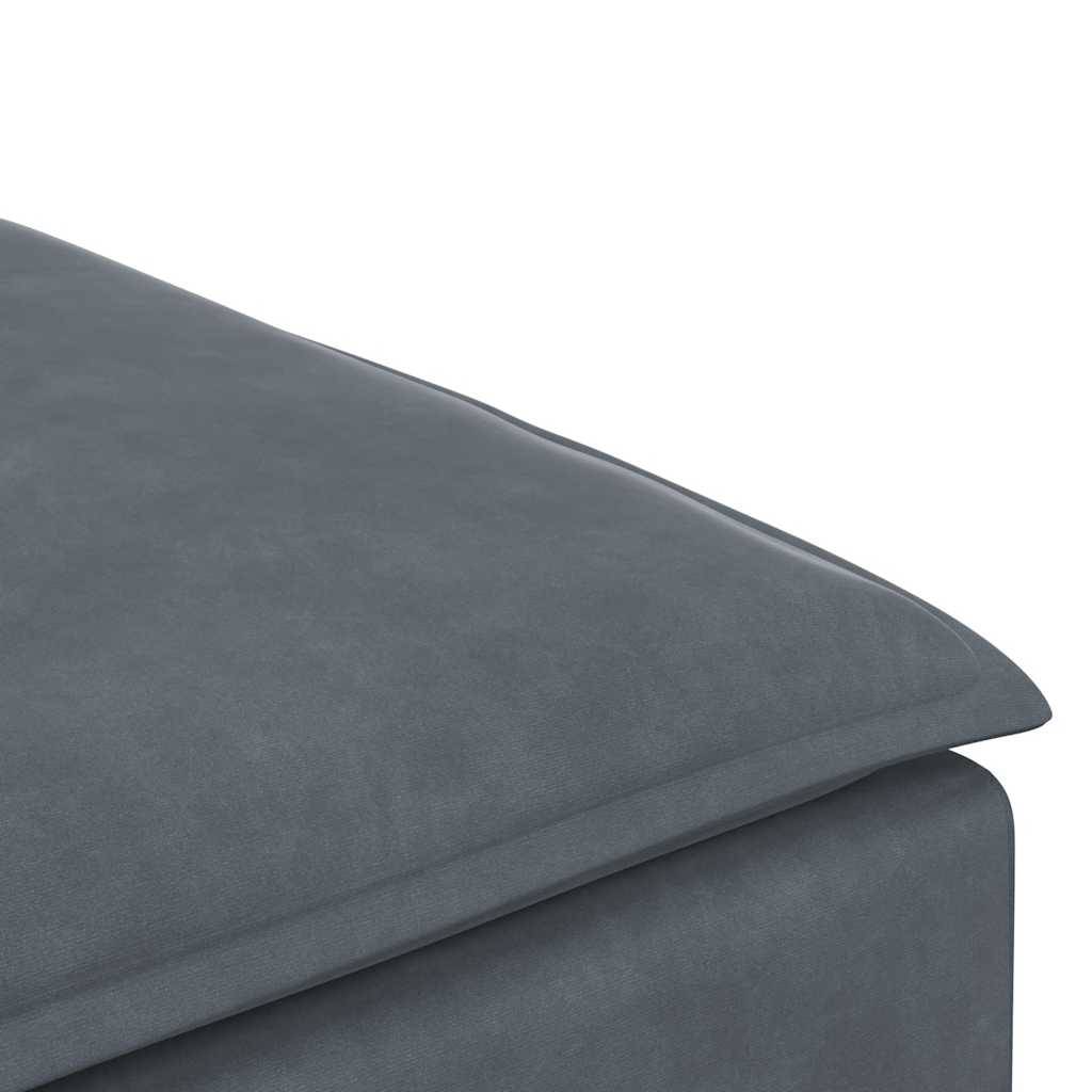 vidaXL Modulares Sofa Fußhocker-Modul Dunkelgrau 100x100x48 cm