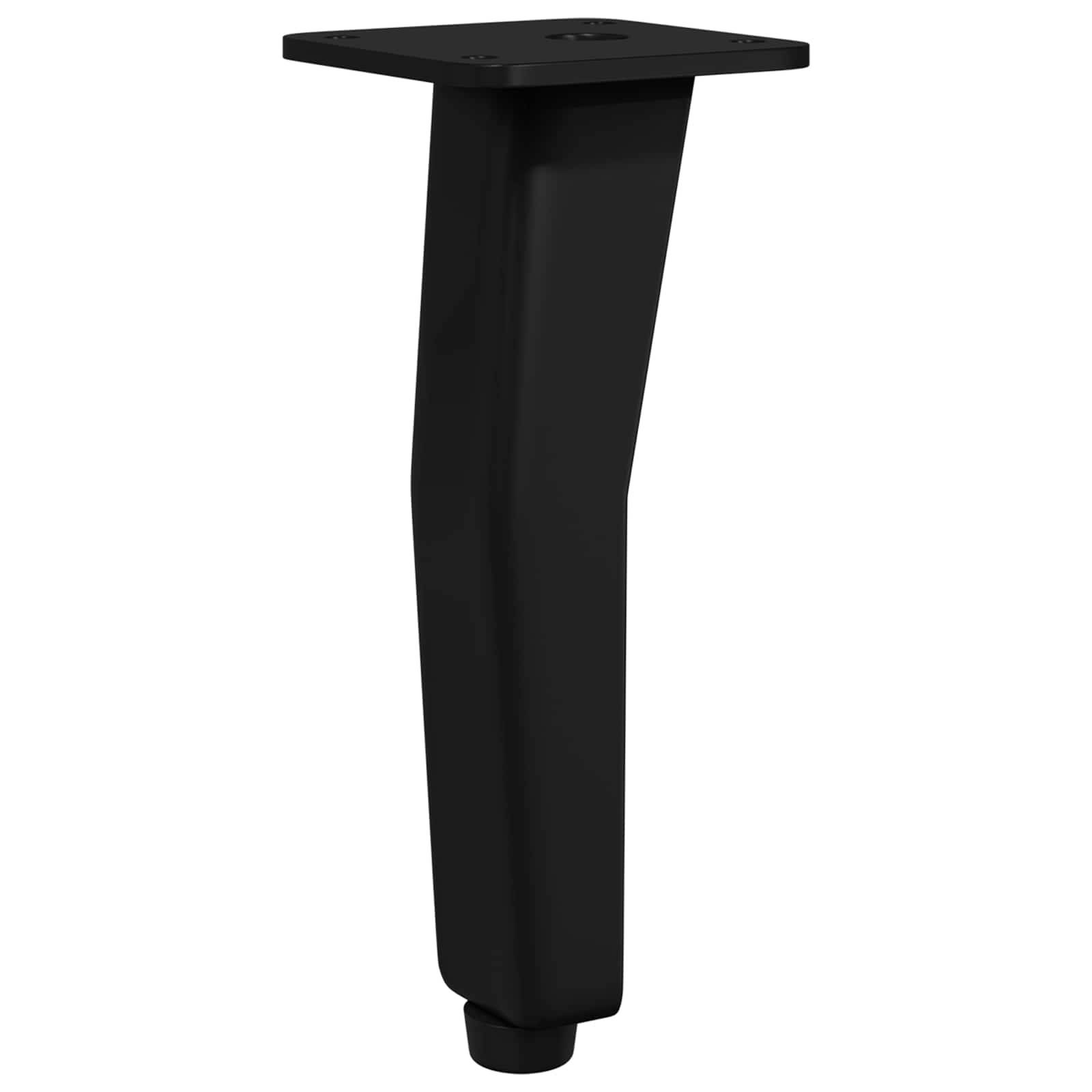 vidaXL Standfüße 2 pcs Schwarz 40 x 40 x 100 mm Eisen