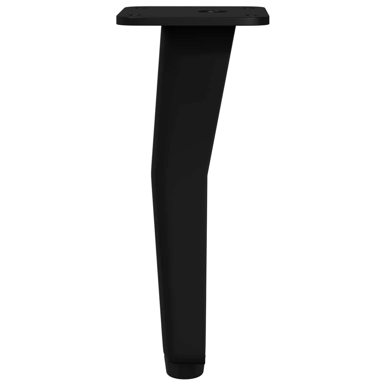 vidaXL Standfüße 2 pcs Schwarz 40 x 40 x 100 mm Eisen