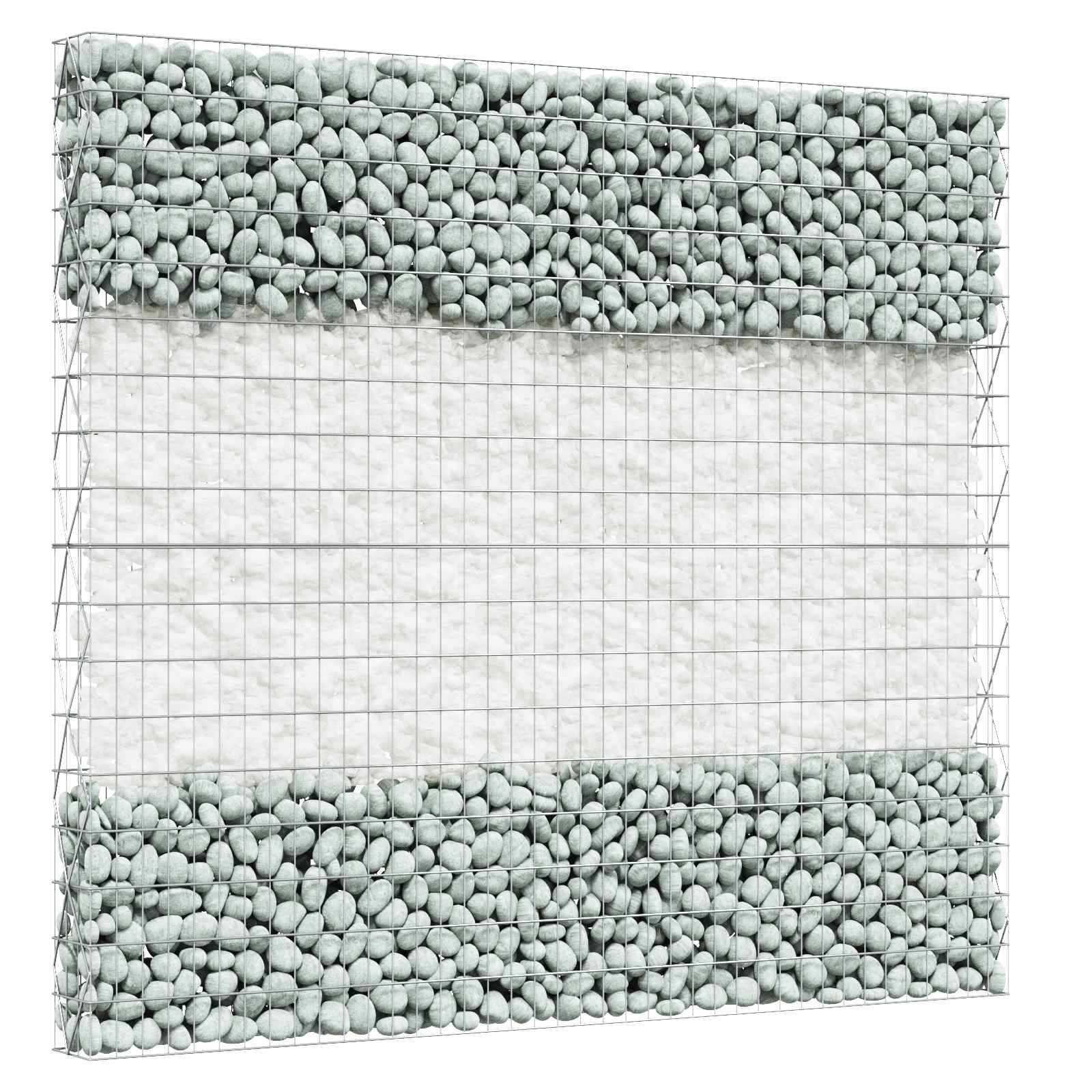 vidaXL Gartensteine Weiß 12 cm Glas
