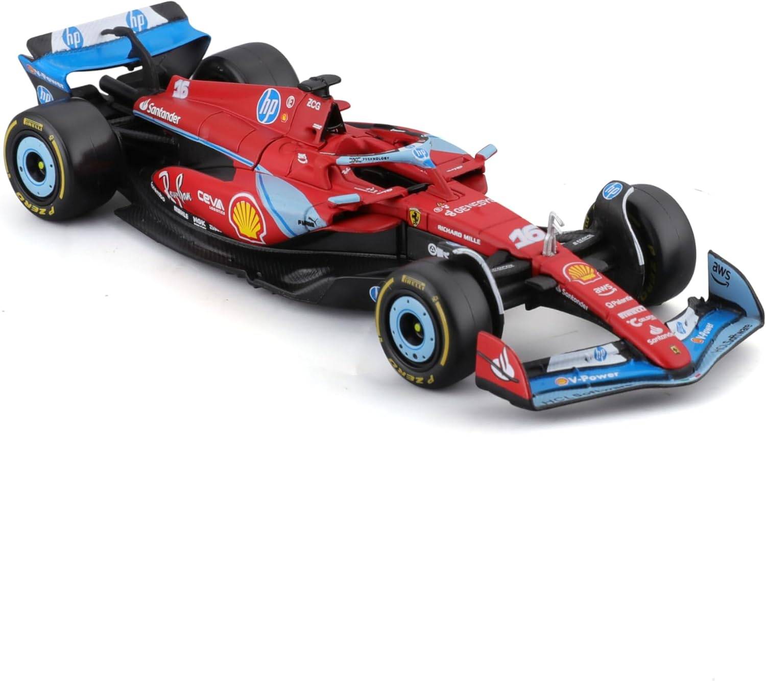 Bburago F1 Ferrari SF-24 Miami GP 2024#16 Charles Leclerc Modellauto 1:43 3+