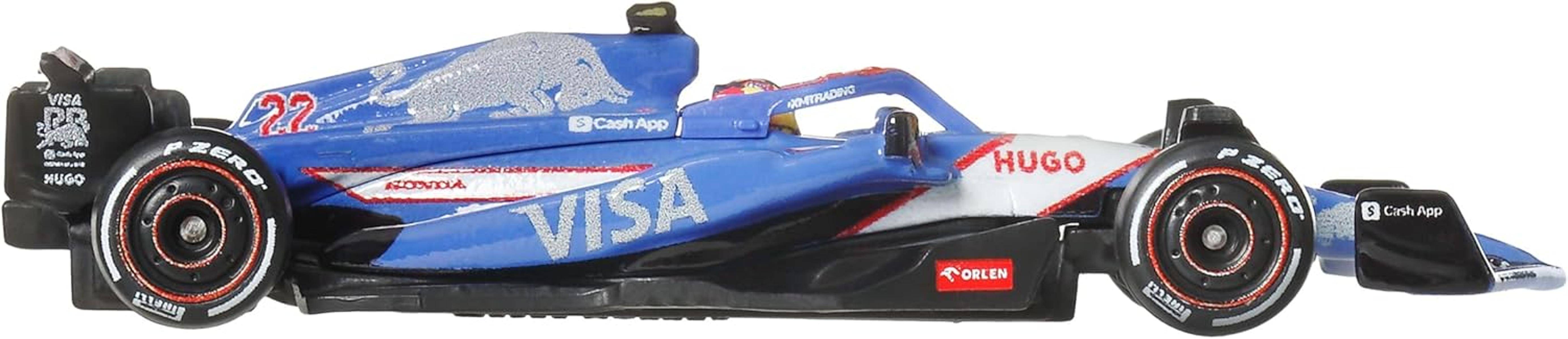 Hot Wheels VISA RB Formula 1 VCARB 01 TEAM 2024 Yuki Tsunoda 22 1:64 JBM14