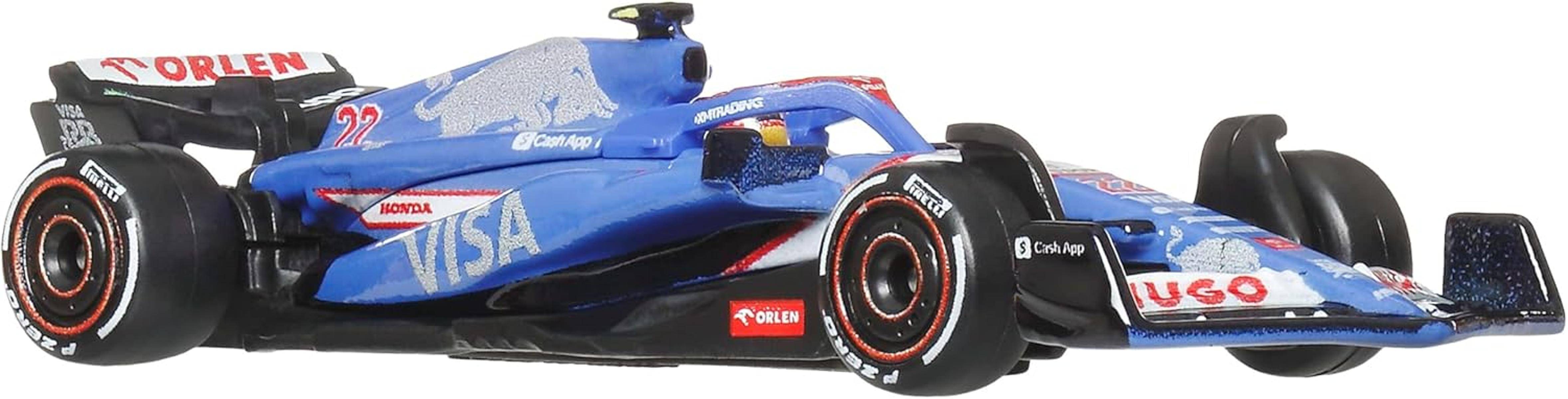 Hot Wheels VISA RB Formula 1 VCARB 01 TEAM 2024 Yuki Tsunoda 22 1:64 JBM14