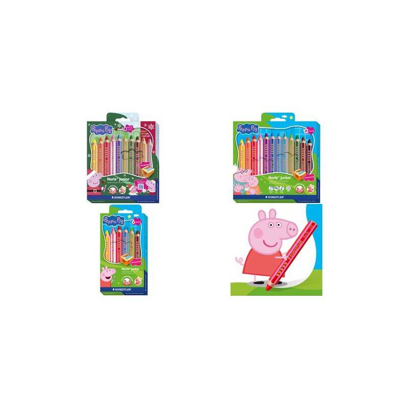 STAEDTLER Hexagonal-Buntstift Noris junior Peppa, 6er Etui