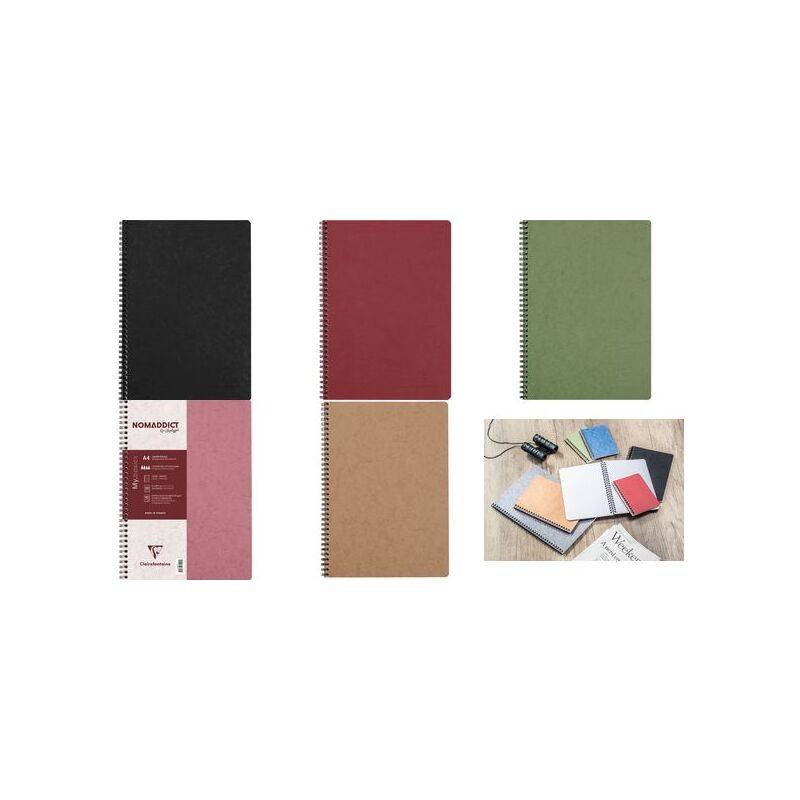 Clairefontaine Spiralbuch NOMADDICT, DIN A4, rosa