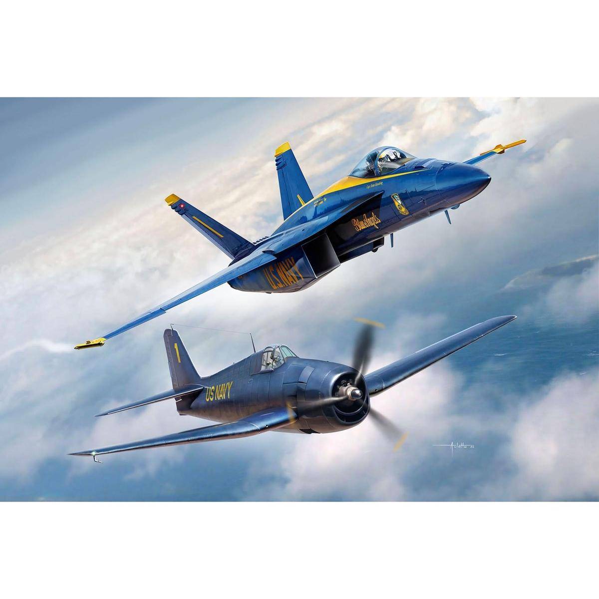 Geschenkset "Blue Angels - 80 Years": Hellcat & F/A-18 in 1:72