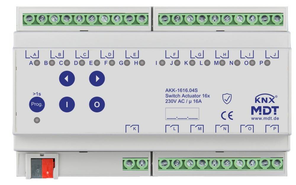 MDT technologies KNX Schaltaktor 16-fach AKK-1616.04S