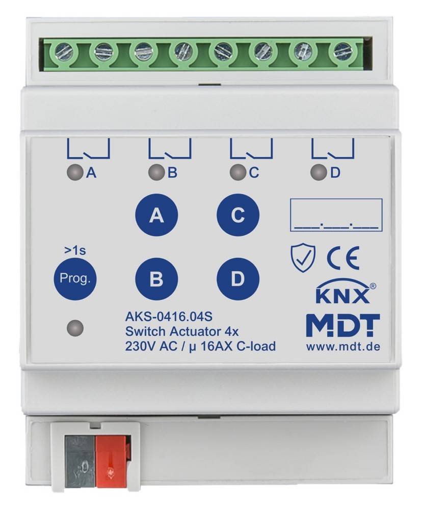 MDT technologies KNX Schaltaktor 4-fach AKS-0416.04S