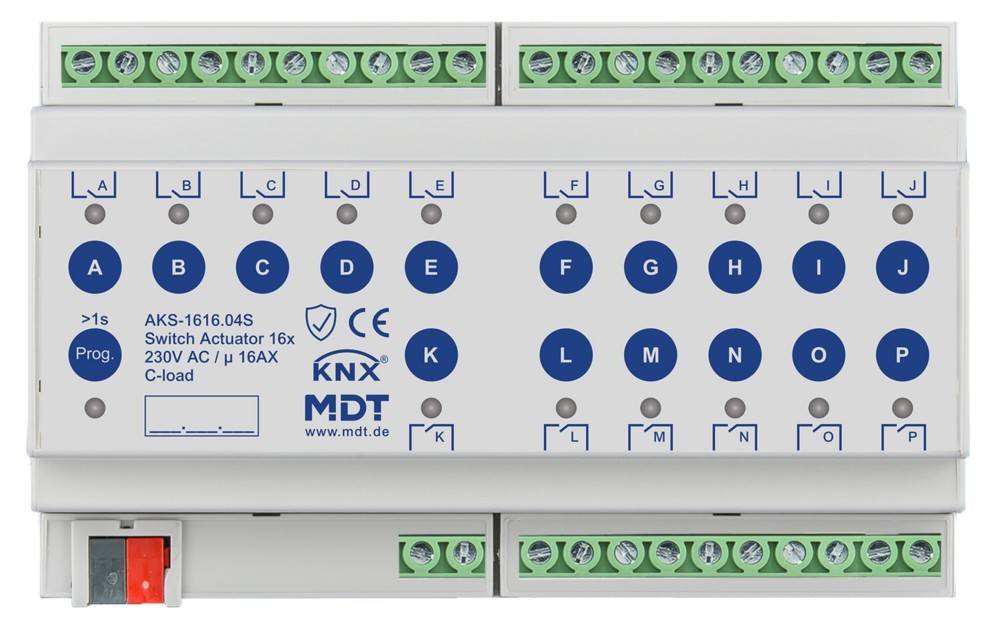 MDT technologies KNX Schaltaktor 16-fach AKS-1616.04S