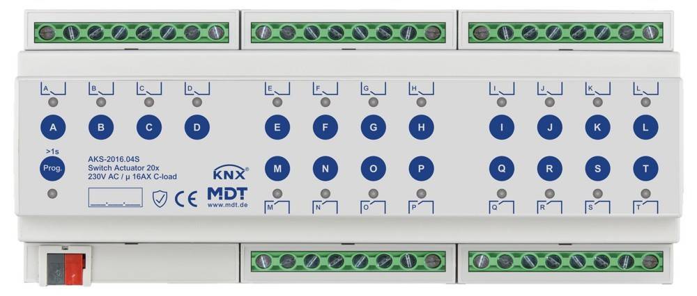 MDT technologies KNX Schaltaktor 20-fach AKS-2016.04S