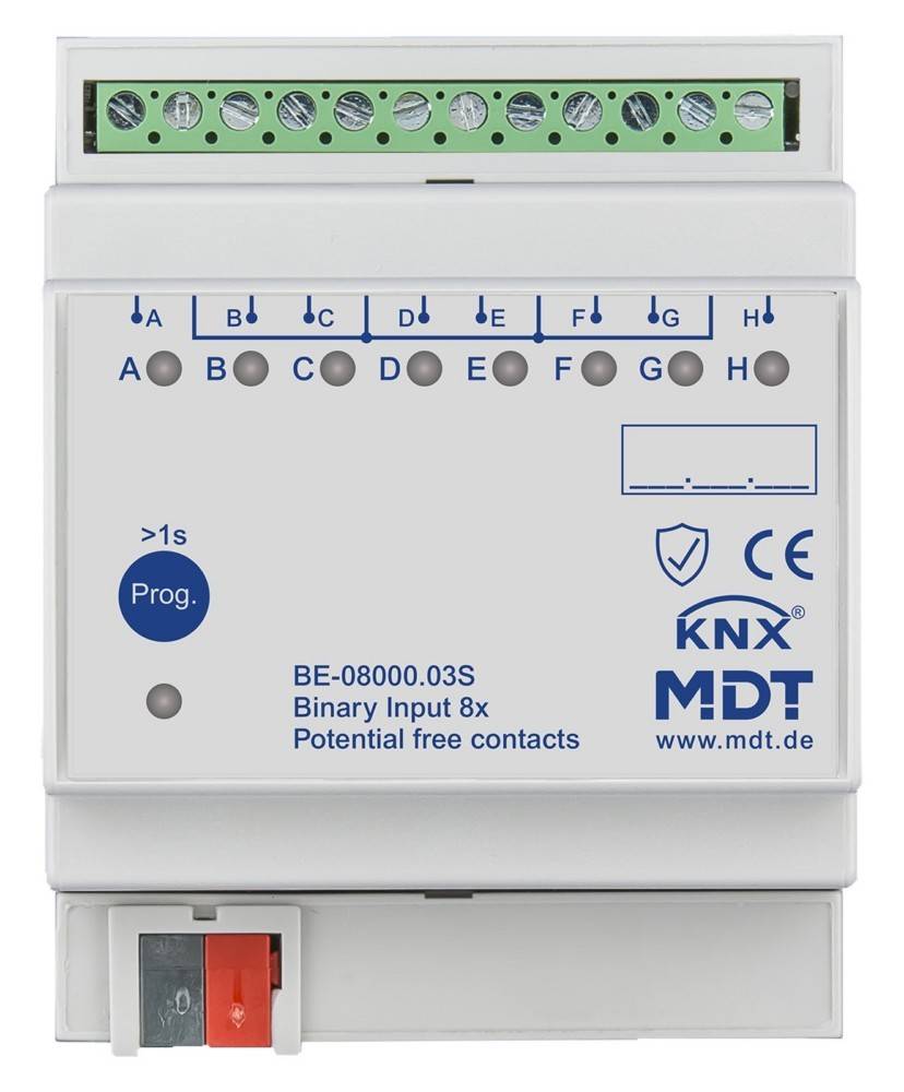 MDT technologies KNX Binäreingang 8-fach BE-08000.03S