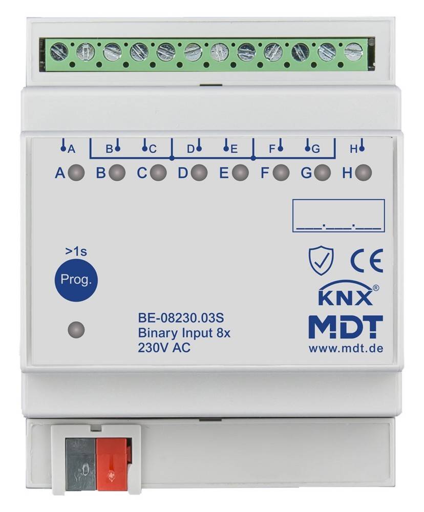 MDT technologies KNX Binäreingang 8-fach BE-08230.03S