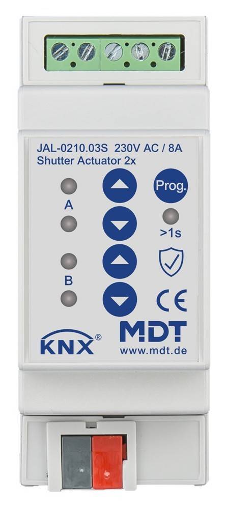 MDT technologies KNX Jalousieaktor 2-fach JAL-0210.03S