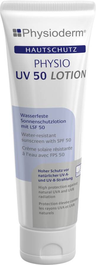Hautschutzcreme PHYSIO UV 50 14339-010 Inhalt 100 ml Ausführung unparfümiert Gebinde Tube geeignet für Spender -