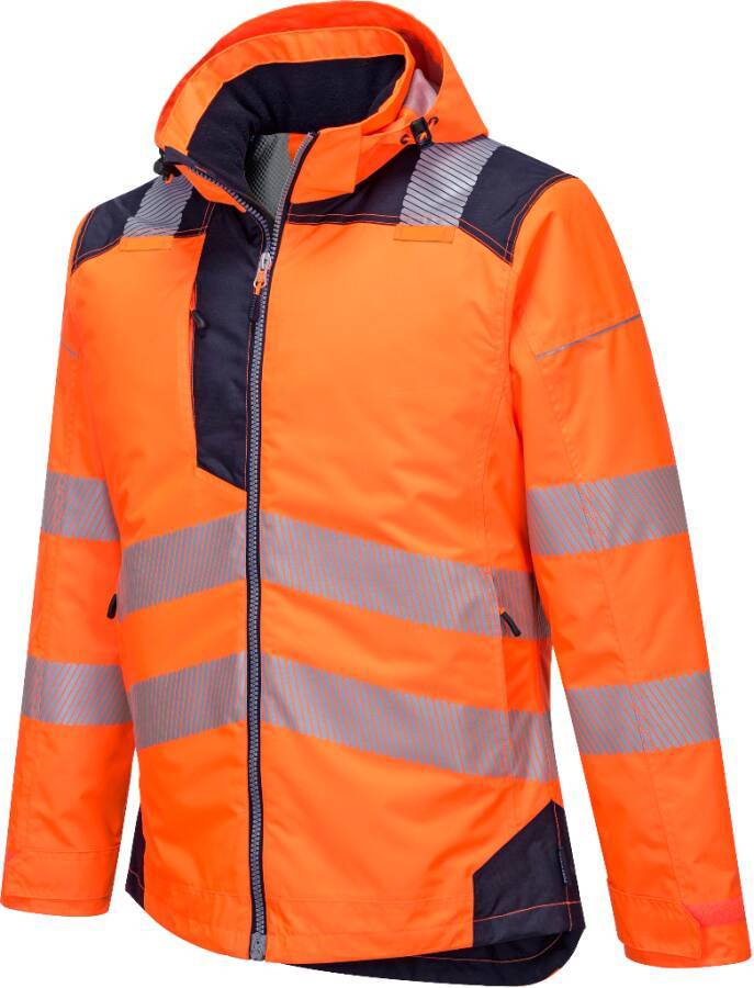 Warnschutz-Winter-/Regenjacke T400 Klasse 3 T400ONRXL Größe XL Farbe warnorange / marine