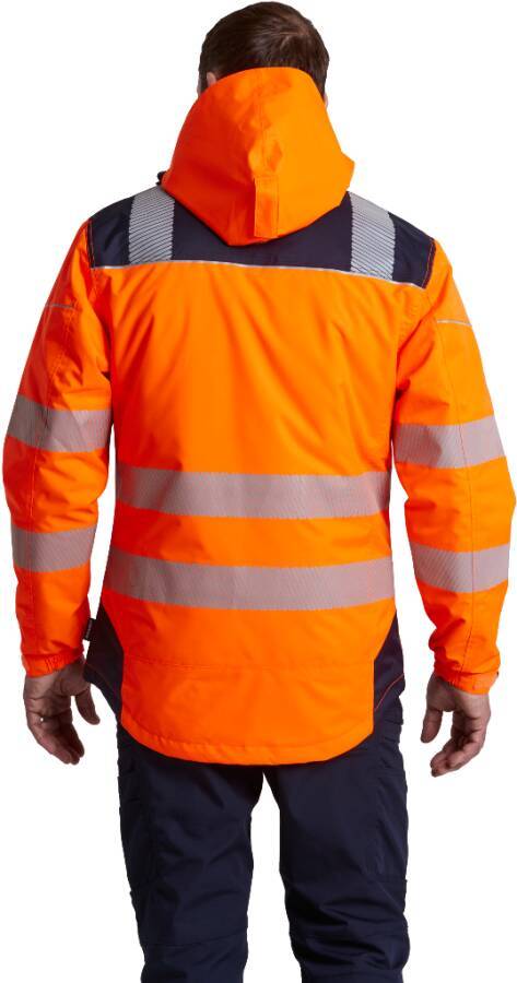 Warnschutz-Winter-/Regenjacke T400 Klasse 3 T400ONRXL Größe XL Farbe warnorange / marine