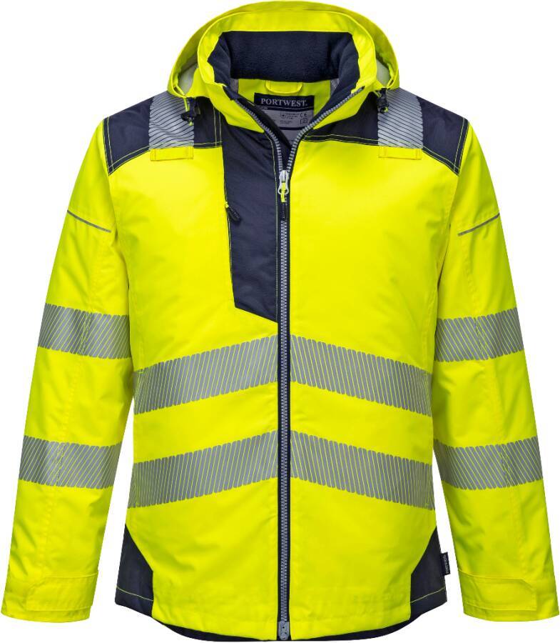 Warnschutz-Winter-/Regenjacke T400 Klasse 3 T400YNRS Größe S Farbe warngelb / marine