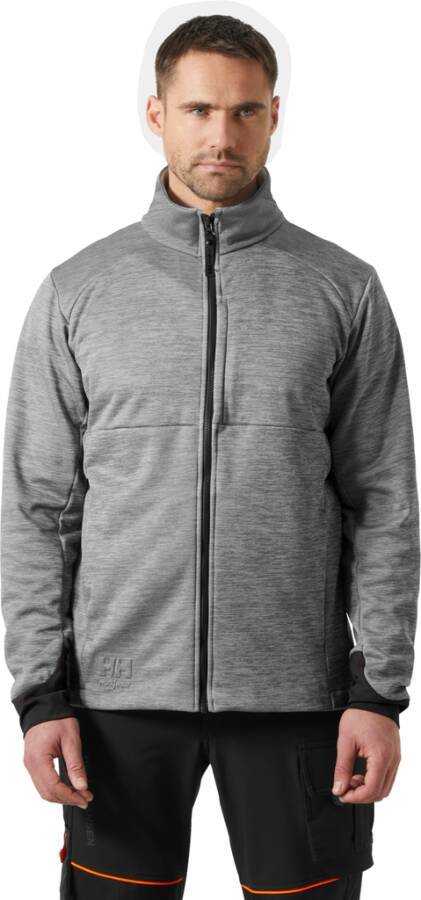 Funktionsjacke / Midlayer Tech 72380_930-M Größe M Farbe grau meliert