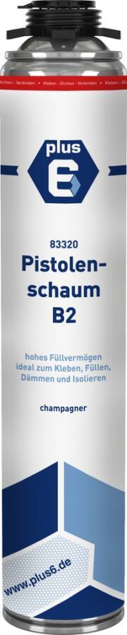 Pistolenschaum plus6 83320 Farbe champagner Inhalt 750 ml