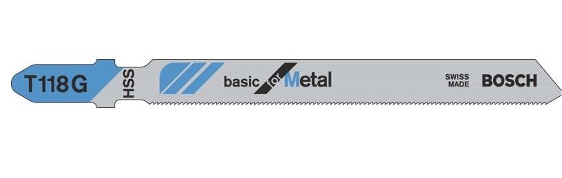 Stichsägeblatt T 118 G Basic for Metal, 92mm (5 Stück)