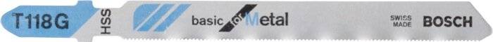 Stichsägeblatt T 118 G Basic for Metal, 92mm (5 Stück)
