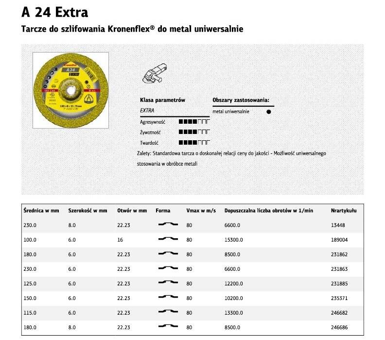 KLINGSPOR 10x Schruppscheibe A 24 Extra