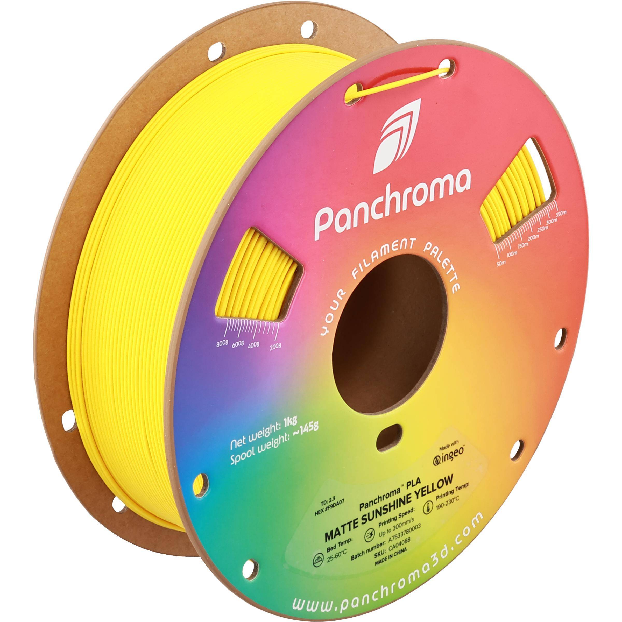 Polymaker Panchroma Matte PLA Filament, 1,75mm, 1kg - Farbton: Sunshine Yellow