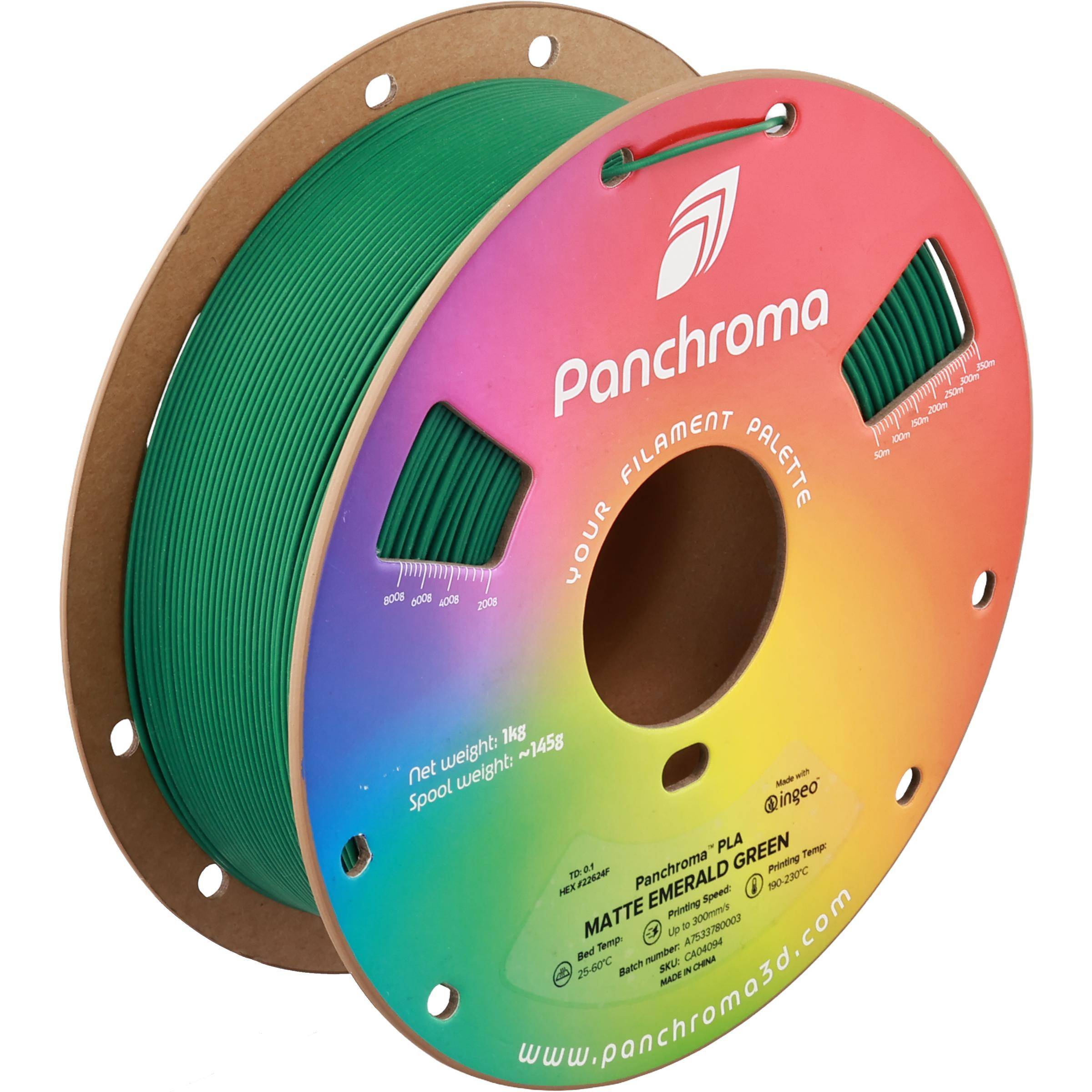 Polymaker Panchroma Matte PLA Filament, 1,75mm, 1kg - Farbton: Emerald Green