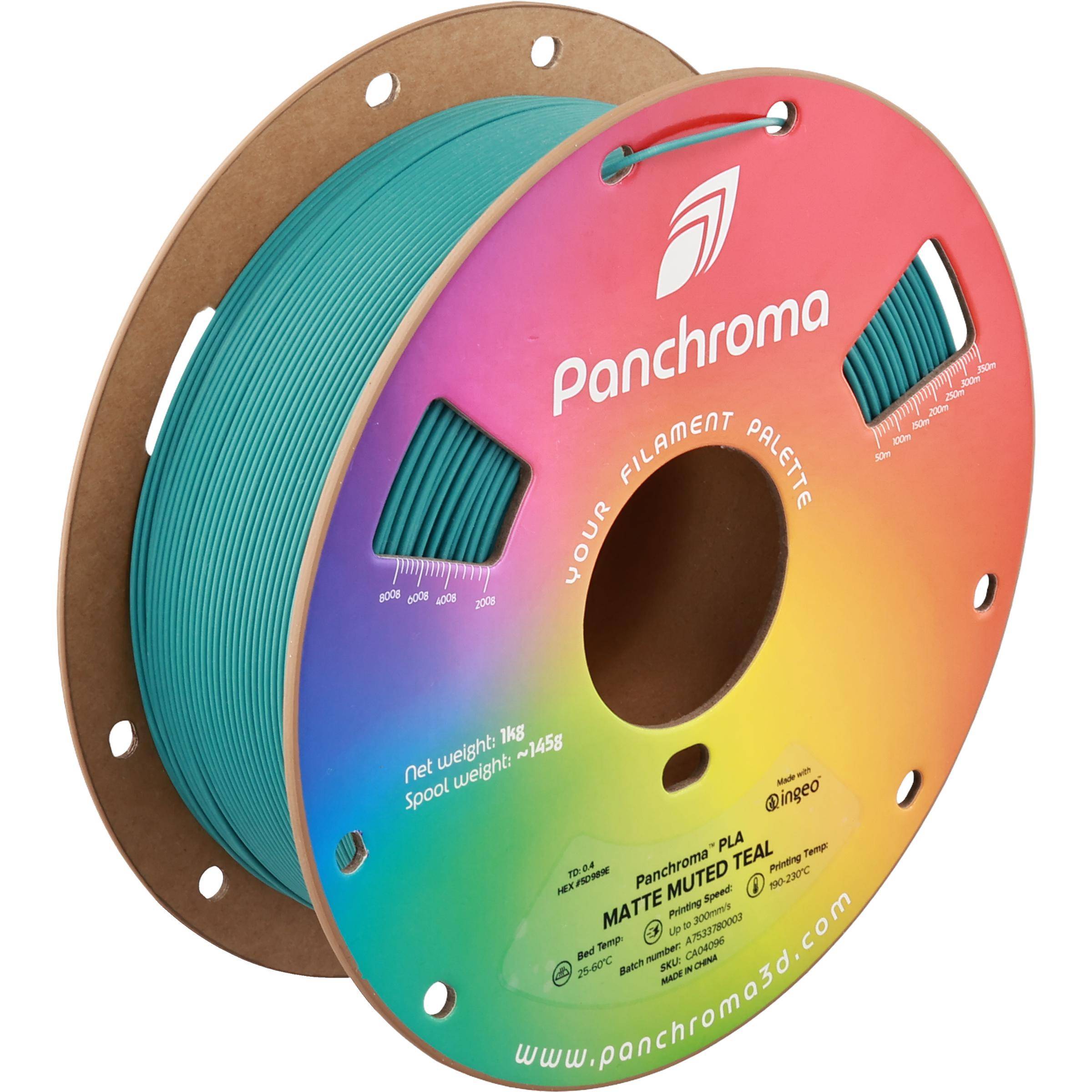 Polymaker Panchroma Matte PLA Filament, 1,75mm, 1kg - Farbton: Muted Teal