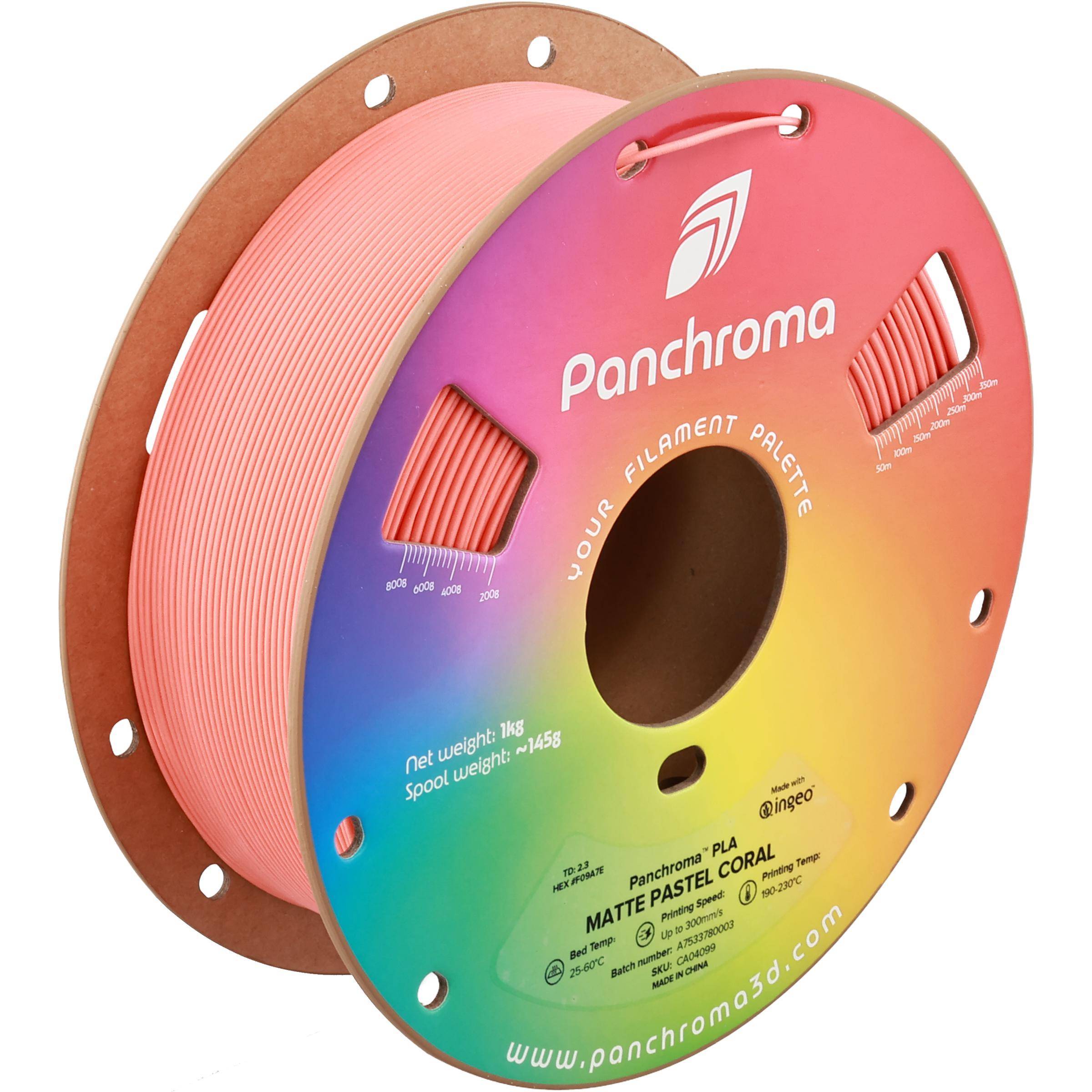 Polymaker Panchroma Matte PLA Filament, 1,75mm, 1kg - Farbton: Pastel Coral