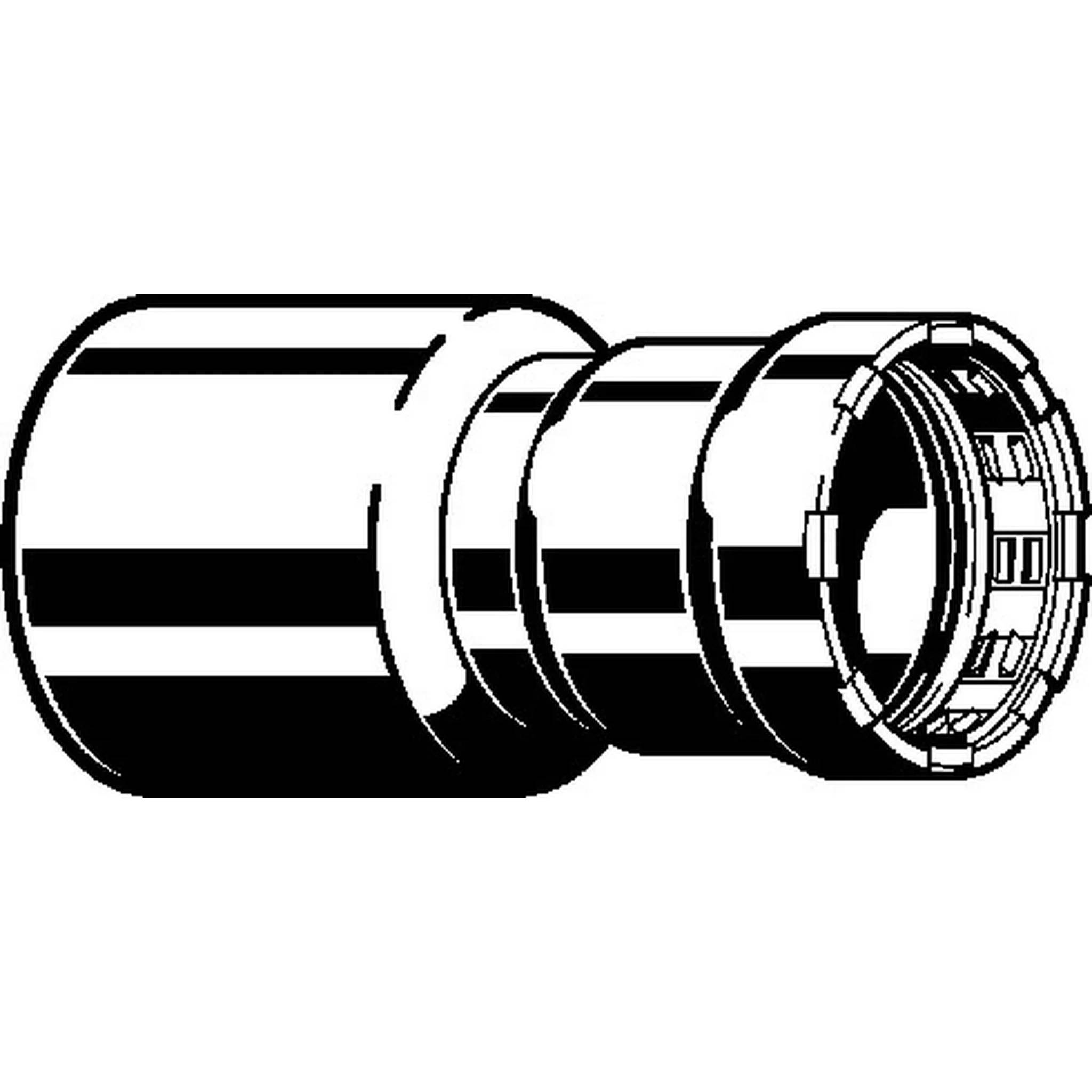 Viega Megapress-Reduzierstück mit SC-Contur, Stahl unlegiert, Zink-Nickel-Beschichtung, Modell 4215.1, VdS-Zulassung, DN1: 50, D1: 2, DN2: 40, D2: