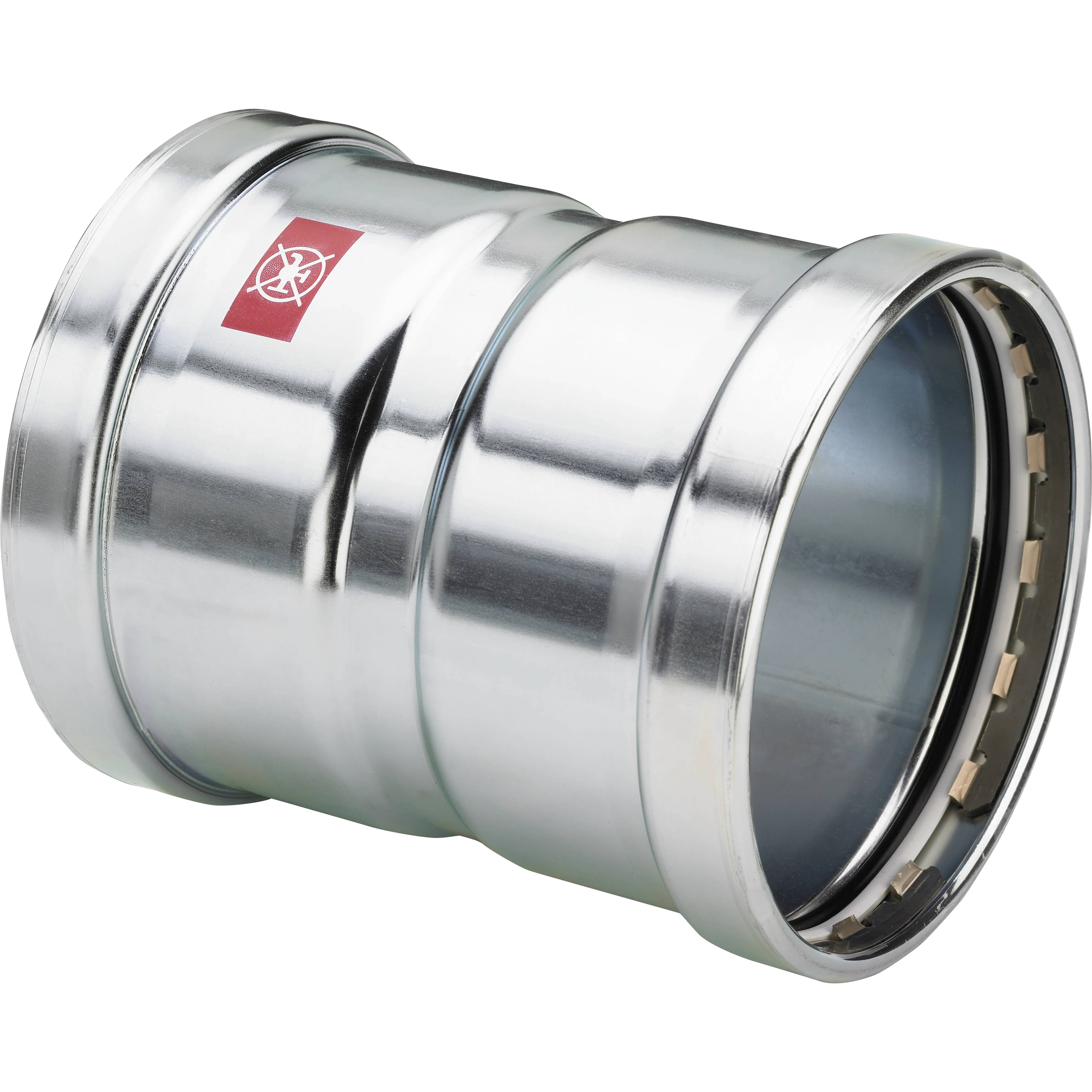 Viega Prestabo XL-Muffe, mit SC-Contur, Stahl unlegiert, verzinkt, d: 108,0, 1 Stk.